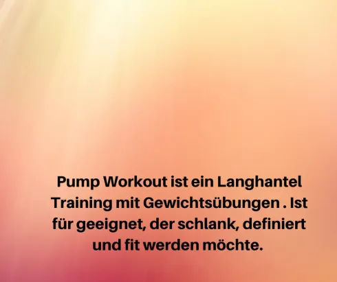 Pump Workout ONLINE